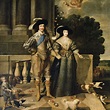 Carlos I y la reina Enriqueta María | Henrietta maria, Painting ...
