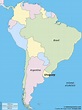 Límites de Uruguay (con mapa) — Saber es práctico