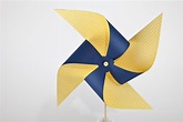 Pinwheel Collection: Navy Blue + Yellow | Hip Hip Hurrah Pinwheels