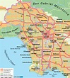 Map of Los Angeles (City in United States, USA) | Welt-Atlas.de