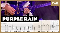 Prince - Purple Rain - Guitar Tab | Lesson | Cover | Tutorial - YouTube