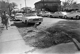 Five photos of the J.D. Tippit murder scene - Oak Cliff