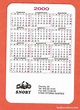 calendario de bolsillo publicitario año 2000 - Comprar Calendarios ...