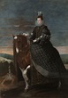 1628-1635 Reina Margarita de Austria, a caballo by Diego Rodríguez de Silva y Velázquez (Museo ...