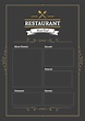 Blank Restaurant Menus - 10 Free PDF Printables | Printablee