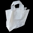 White Large Plastic SOS Handled Bag