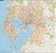 Large Tampa Maps for Free Download and Print | High-Resolution and ...