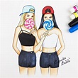 Best Friends Drawing at GetDrawings | Free download