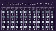 2021 Calendario Lunar Calendario Luna Cartel De Las Fases Etsy - Gambaran