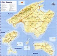 Mapa de las Islas Baleares