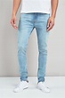 Mens Next Light Blue Super Skinny Fit Jeans With Stretch - Blue | Jeans ...