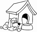 Free Dog House Coloring Page, Download Free Dog House Coloring Page png ...