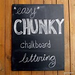 Easy Chunky Chalkboard Letters! - Muslin and Merlot