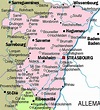 Carte des principales communes du Bas-Rhin
