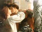 detail: 1884 painting of Romeo and Juliet by Frank Bernard Dicksee ...