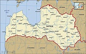 Map of Latvia and geographical facts, Where Latvia is on the world map ...