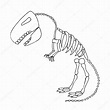 Esqueleto De Dinosaurio Para Imprimir T Rex Pintar E Colorear Y Armar ...