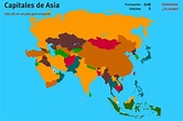 Mapa interactivo de Asia Capitales de Asia. Juegos de Geografía - Mapas ...