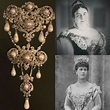 Broche perlas y diamantes:Maria Adelaida de Cambridge.Duquesa de Teck ...