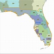 Florida Area Code Maps -Florida Telephone Area Code Maps- Free Florida ...