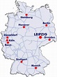 Leipzig Auf Der Deutschlandkarte