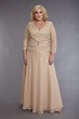 Luxury Plus Size Mother Of Bride Dress V Neck Short Sleeve Ankle Length ...