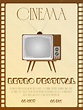 Cartel de la película. cartel retro del festival. proyección privada de ...