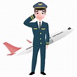 piloto, capitão ilustração desenho animado personagem 20995033 PNG
