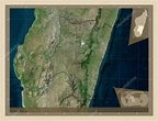 Fianarantsoa, provincia autónoma de Madagascar. Mapa satelital de alta ...
