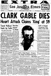 Clark Gable's death - Los Angeles Times