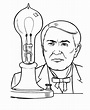 Dibujo de Thomas Edison para colorear | Dibujos para colorear imprimir ...