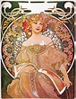 Alphonse (Alfons) Mucha- Daydream, c.1896--24"x32" Art Nouveau CANVAS ...