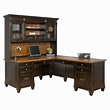 Martin Furniture Hartford L-Shaped Desk with Optional Hutch - Walmart ...