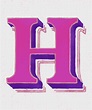 Capital letter H vintage typography style - Download Free Vectors ...