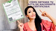 Cómo tramitar la copia certificada del acta de nacimiento - YouTube