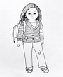 American Girl Doll Coloring Pages Printable | Activity Shelter