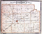 Map of Clinton County, Indiana - Art Source International