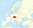 Large location map of Czech Republic | Czech Republic | Europe ...