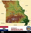 Los condados de Missouri USA divisiones administrativas Imagen Vector ...