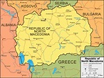 Republic of North Macedonia Map and Satellite Image
