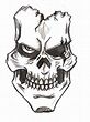 Cool Pencil Skull Drawing - bmp-lolz