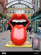Rolling Stones logo stands in Carnaby Street. The official Rolling ...