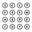 collection of currency icons and symbol - Download Free Vector Art ...