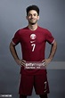 Ahmed Alaaeldin of Qatar poses during the official FIFA World Cup ...