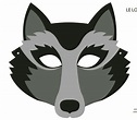 FREE PRINTABLE Wolf Face Mask | Animal mask templates, Animal masks for ...