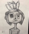 Coraline dibujo by Ghostboy 😁 | Disenos de unas, Propios