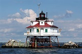Thomas Point Shoal Light | Lighthouse, Thomas point lighthouse, Ferry ...