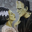 Frankenstein and his bride | Frankenstein art, Bride of frankenstein ...