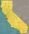 Map of Santa Cruz County, California
