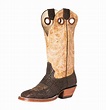 3416 Hondo Boots Men's Brown Nubuck Bullhide Western Boots
